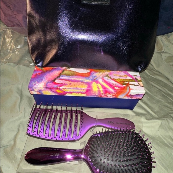Bio Ionic Brush & Bag Set Purple - Picture 1 of 3